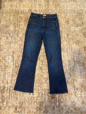 MOTHER Hustler Ankle Fray Jeans in “Clean Sweep” size 24